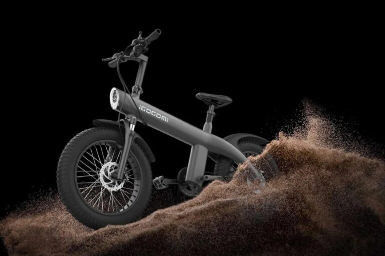 IGOGOMI, bicicleta eléctrica plegable que también sirve para hacer todoterreno