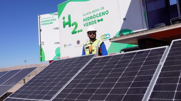 Chile: planta móvil de hidrógeno verde permitió reconocer potencial de parque solar