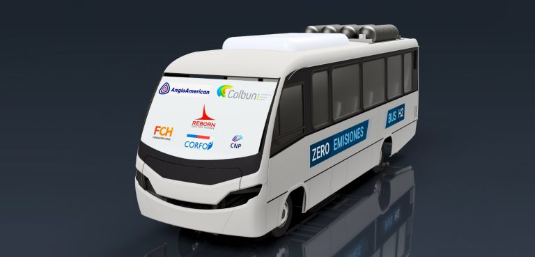 Anglo American se suma a proyecto para desarrollar el primer bus a hidrógeno hecho en Chile