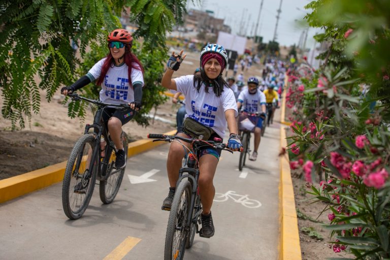 La MML y la Cooperación Alemana inauguraron nuevas ciclovías en Villa El Salvador