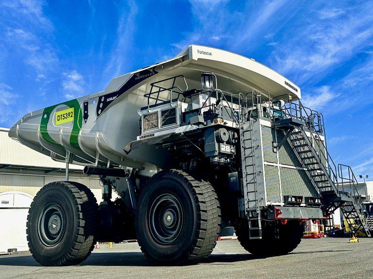 Prototipo de camión de acarreo de Fortescue funciona con hidrógeno por primera vez