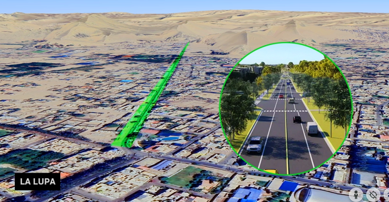 Construirán doble vía y ciclovía hacia el oasis de Huacachina por una inversión de S/ 42 millones