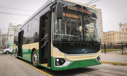 Bus eléctrico en Valparaíso